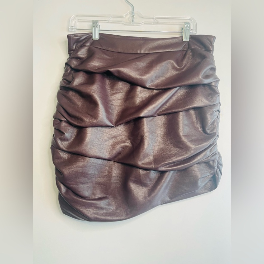 Lulu’s Mini Skirt- Choc. Brown | Size Large | NWT
